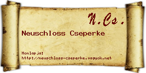 Neuschloss Cseperke névjegykártya